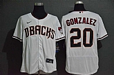 Diamondbacks 20 Luis Gonzalez White Nike 2020 Flexbase Jersey,baseball caps,new era cap wholesale,wholesale hats